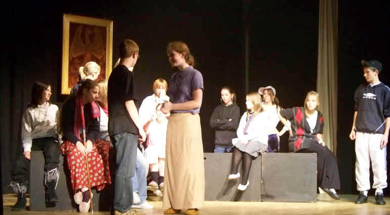 Teenagers' drama  club activities